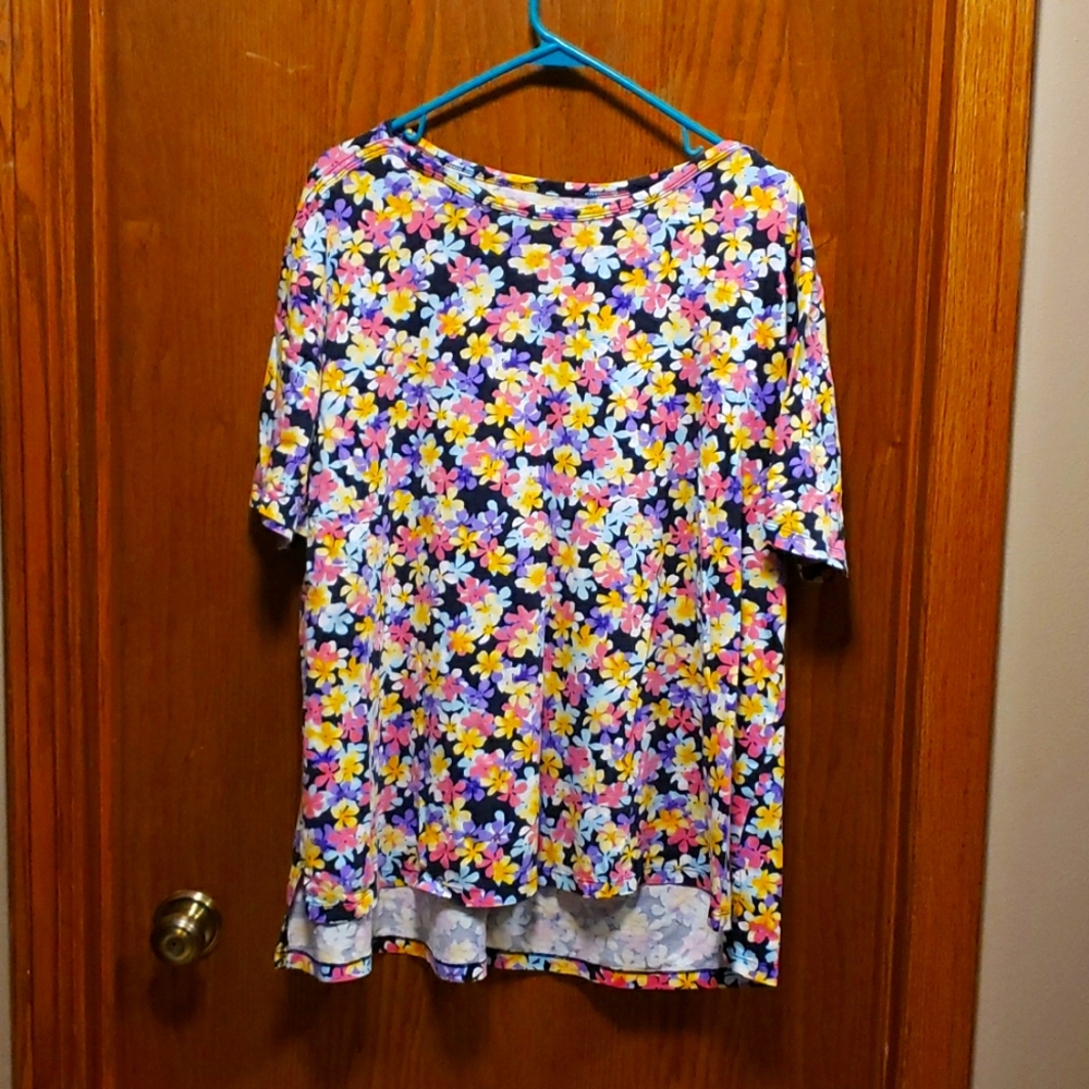 Woman Within Floral T-shirt 18/20